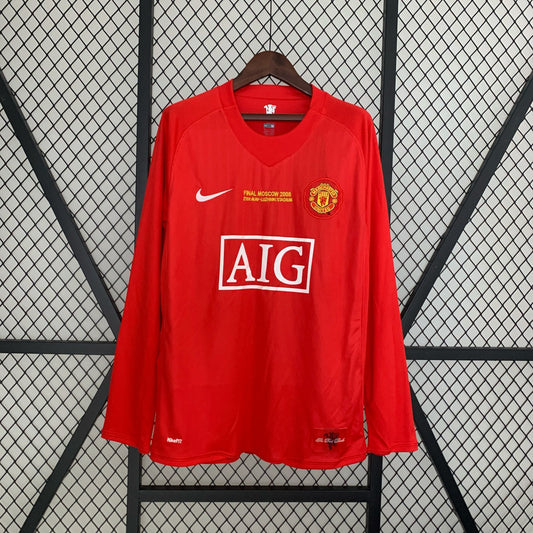 Manchester United Home Shirt 2008 Long sleeves