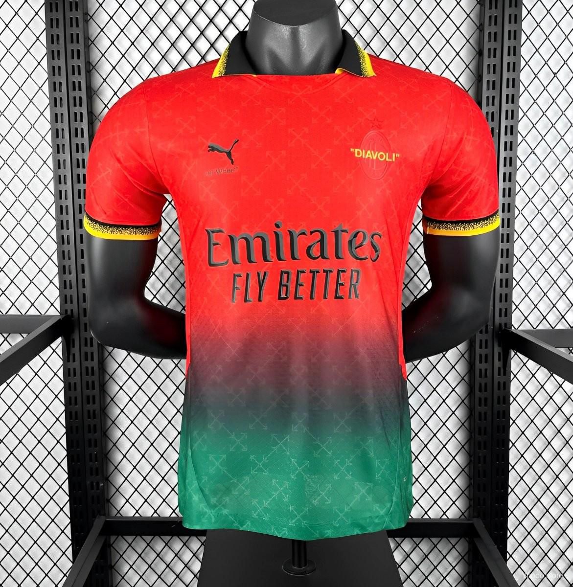 Ac Milan Red Diavoli Shirt