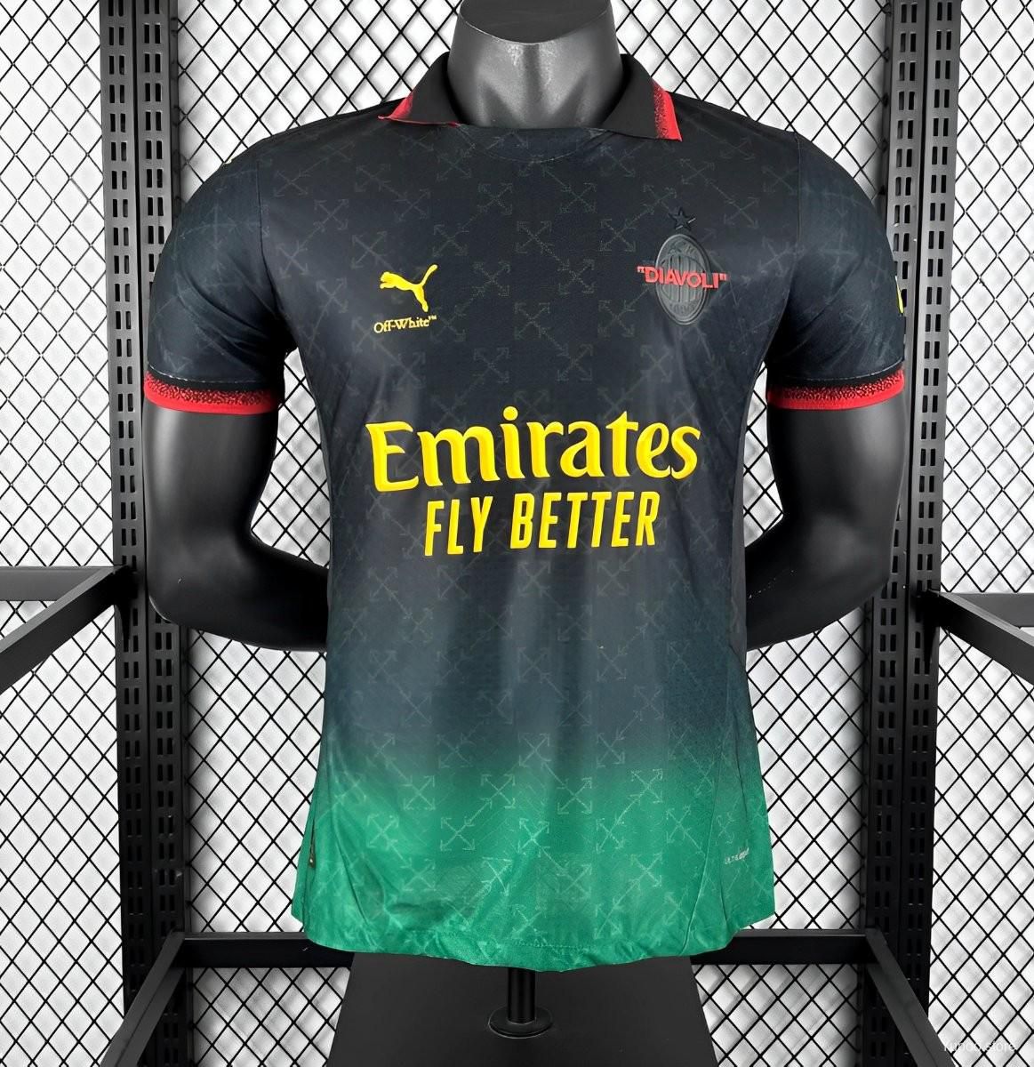 Ac Milan Black Diavoli Shirt 2024/25