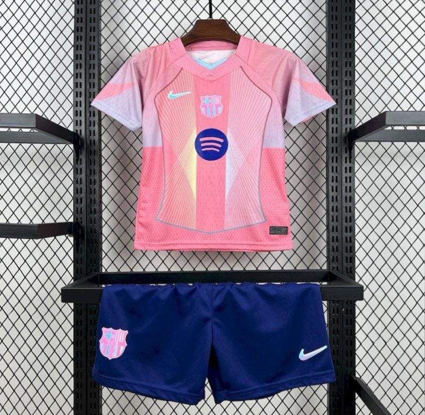Barcelona Pink Special Kids Set 2025/26