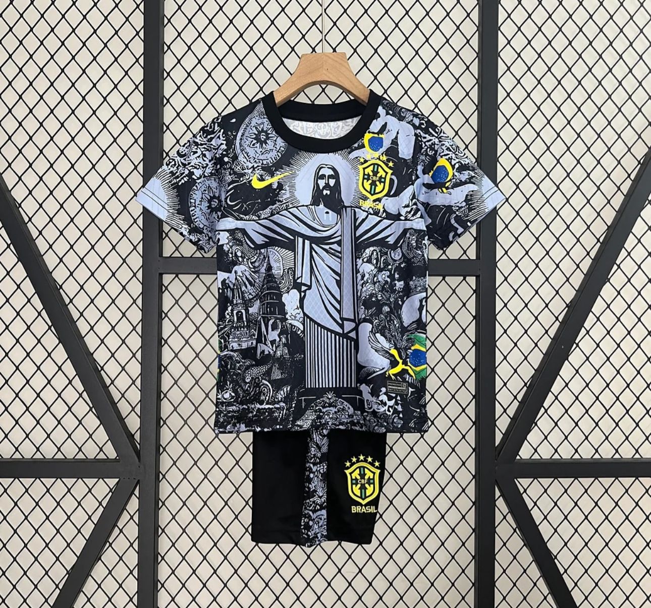 Brasil Christ The Redemeer Kids Set Grey