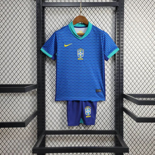 Brasil Away Kids Set 2024