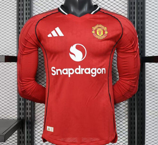 Manchester United Home long sleeve  Shirt 25/26