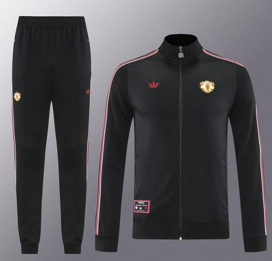 Manchester United Black Tracksuit 25/26