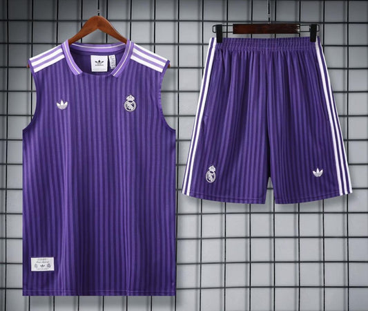 Real Madrid i shirt purple Set
