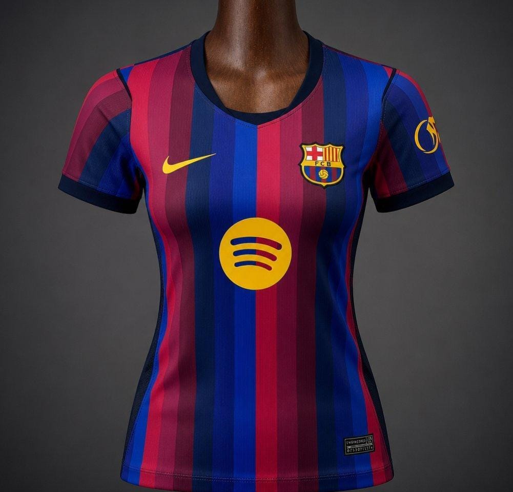 Barcelona Home Shirt Women Cut 26/27