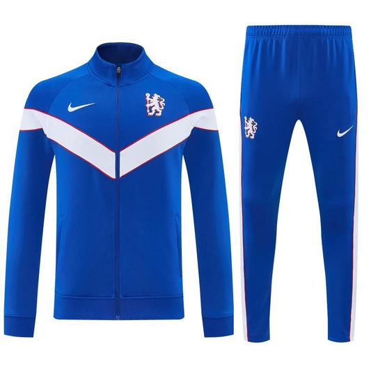 26/27 Chelsea Blue & White Full Zipper Jacket Tracksuit + Long Pants 2026-05-09
