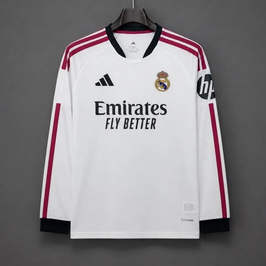 Real Madrid Home Longsleeve Shirt 26/27