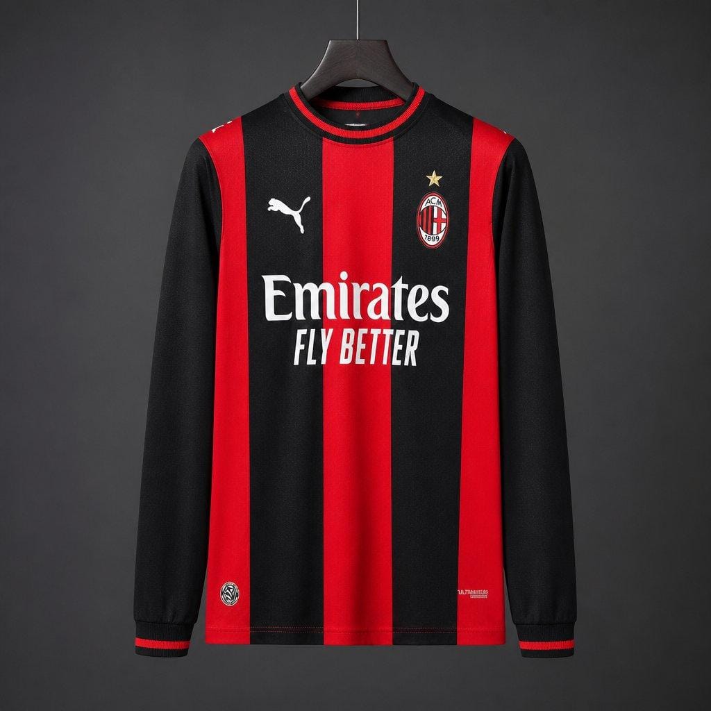 Ac Milan Home Longsleeve Shirt 26/27