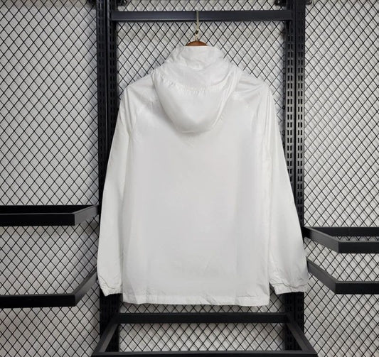Real Madrid White Windbreaker Jacket 25/26